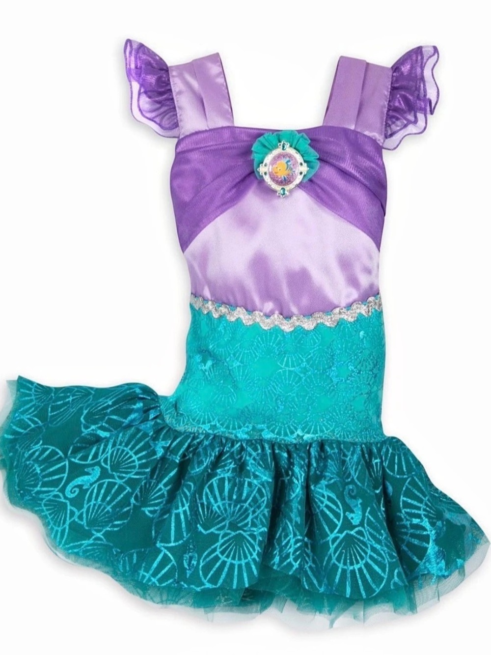 Disney The Little Mermaid Ariel Costume Dress Baby 3-6M Like New